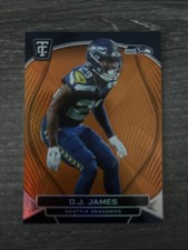 2024 Panini Totally Certified - D.J. James #115 Mirror Platinum Orange /99 (RC)