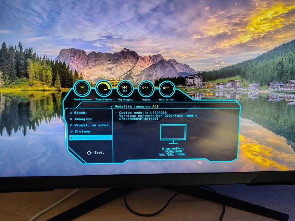 monitor Samsung Odyssey G3 da 24 pollici 144hz - Immagine 3 di 3