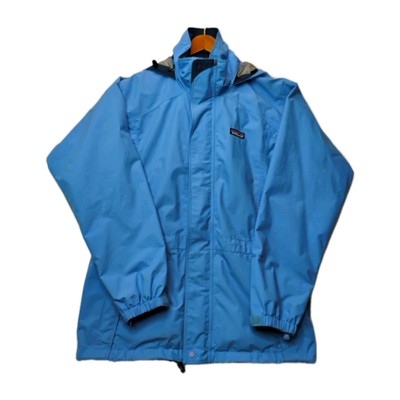 Vintage Patagonia Liquid Sky Goretex Rain Jacket Hooded Womens Medium Blue