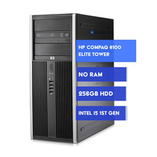 HP Compaq Tower Desktop PC - Intel Core i5-660 - 256GB HDD - NO RAM NO OS