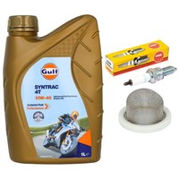 Set 1L ÖL Inspektion ÖLsieb ZüNdkerze FüR Yamaha Xenter 125 HW 125 HW125 2012-21