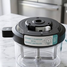 Reusable Ice Cream Maker Outer Bowl Lid Black Plastic Replacement Part