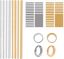 46Pcs Ring Size Adjuster, Invisible Ring Sizers for Loose Rings Spiral Ring Tigh