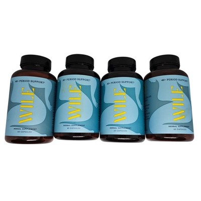 Wile 40+ Period Support Herbal Supplement 60 Capsules Vegan Gluten-Free Set Of 4