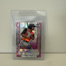2021 Leaf Metal Draft PINK WAVE Colton Cowser #/7 SP RC AUTO - ORIOLES