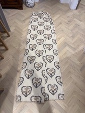 A Pair Of Cotton Long Curtains Made In Switzerland, Unlined