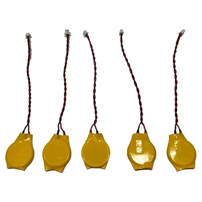 MARKENLOS 5 Stück 3V CMOS Batterie CR2032 mit 2 polig Stecker Kabel für PC Laptop MOLEX