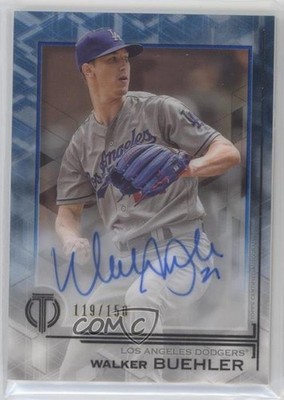 2019 Topps Tribute Blue 119/150 Walker Buehler #TA-WB Auto 8bc