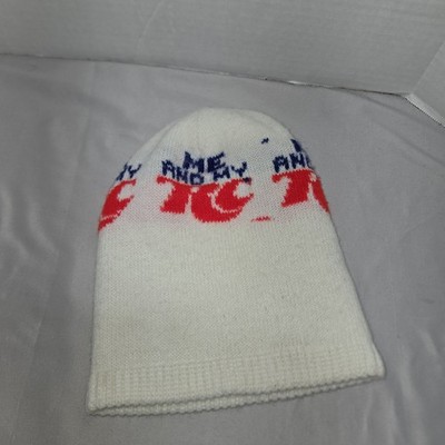 Vintage Me and My RC Cola white stocking cap Beanie Euc