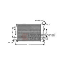 Ladeluftkühler für VW Audi A3 Cabriolet Touran 3T5 3C2 1.9 TDI 2.0 16V