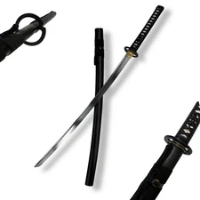 Chinese Style Handmade Katana 41 Inch Training Knife Personal Accessories black