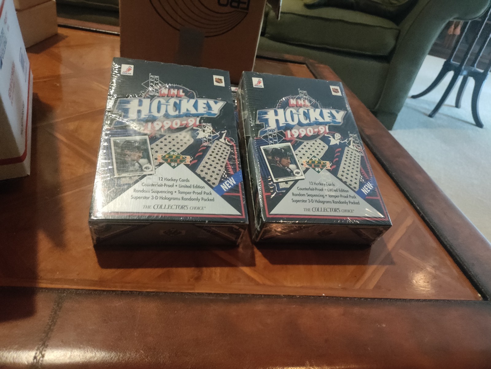 1990 Upper Deck Hockey Premier Edition wax box