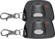2-Pack 10 Dip Switch Multicode Gate Opener Remote 3089 308911, 300MHZ