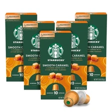 Starbucks by Nespresso Original Line Smooth Caramel Coffee, 50-count Espresso
