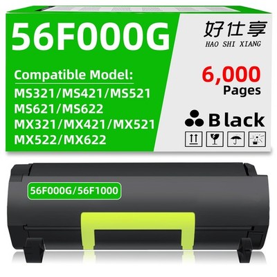 56F000G Toner Cartridge Compatible for Lexmark MS/MX321/421/521/622 MX522 MS621