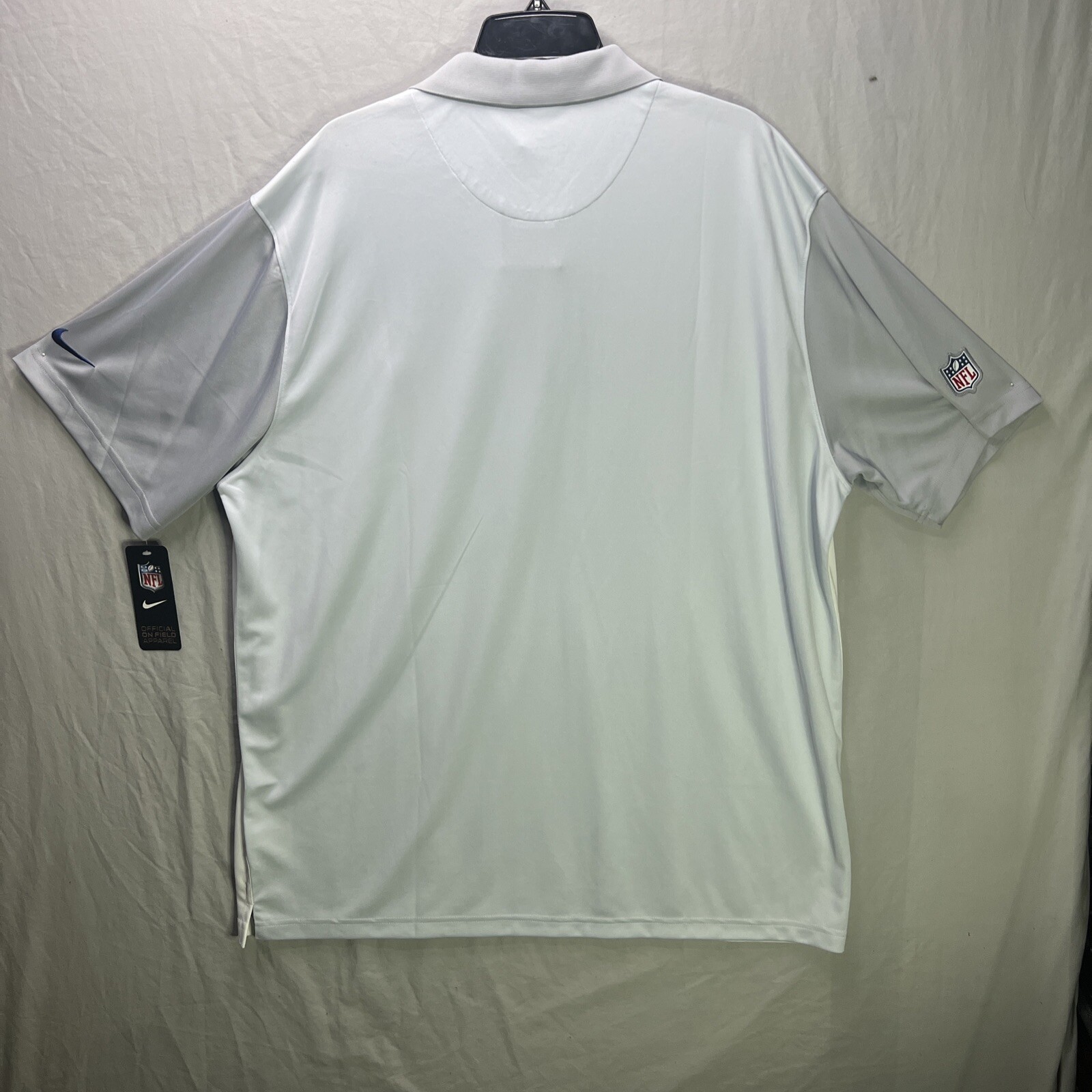 Nike Dri Fit NFL On Field Indianapolis Colts Short Sleeve Polo Shirt Men's NWT