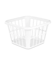 Laundry Basket White 1.25bu