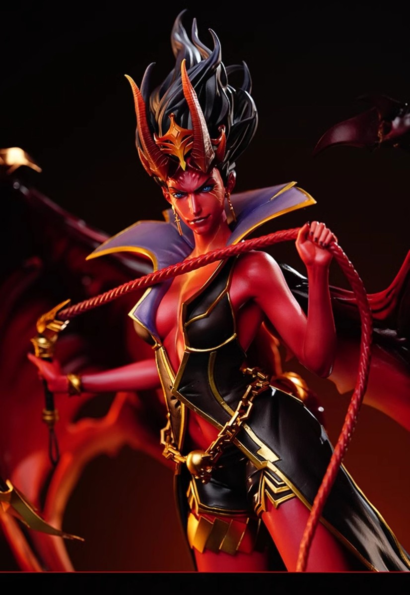 DOTA2 Preorder Queen of Pain 1 7 Statue Handmade Model with Light