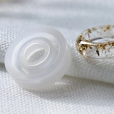 Ring DIY Silicone Mold For Jewelry Making Tools Clear Silicone Round Epoxy Mold - Photo 1/4