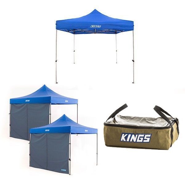 Adventure Kings Gazebo 3mx3m 2x Gazebo Side Wall Clear Top