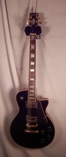 Samick Black Les Paul Type Single Cut Electric Guitar Used 90s