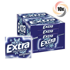 Full Box 10x Packs Wrigley's Extra Winterfresh Flavor Gum 15 Sticks Per Pack