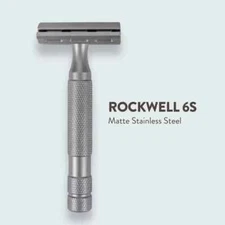 ROCKWELL RAZORS 6S Stainless Steel Double-Edge Safety Razor Adjustable Brand New