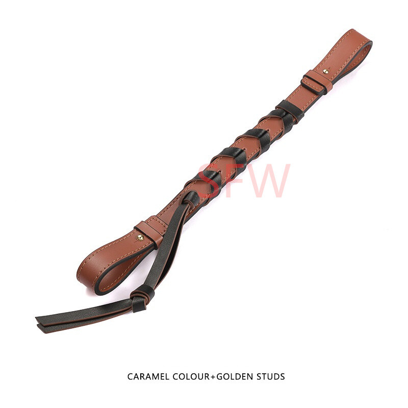 Correa de cuero tejida con asa de hombro para bolso LOEWE serie flamenca