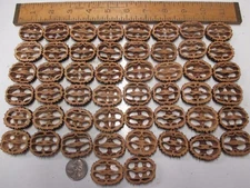 Black Walnut Shell Slices 1-1/4" to 1-3/8" 1/4" Thick 50 Count Resin Table Bar