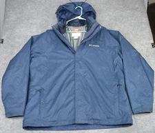 Columbia Jacket Mens XL Thermal Coil Morningside Interchange 3 In 1 Blue - Great