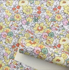 Spring Flower Flowers Floral FAUX LEATHER SHEET 8 x 12" 1106474 LITCHI