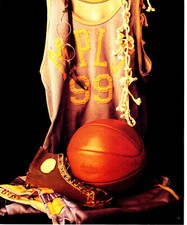 1996 Vintage Print NBA Basketball George Mikan Game Gear Jersey