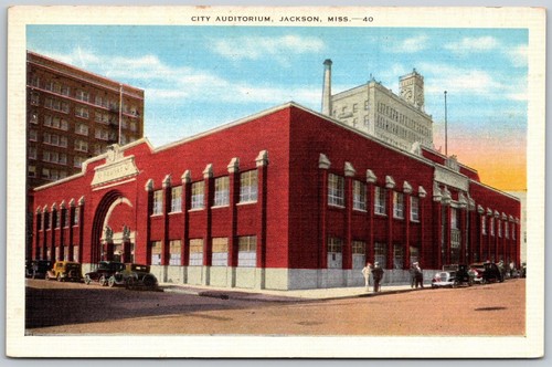 Postcard Mississippi Jackson MS City Auditorium