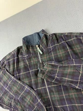 Masters Collection Jacket Men's XL Green Golf Plaid Reversible Hooded Softshell