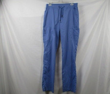 Greys Anatomy Womens Scrub Pants Small Straight String Stretch Purple Polyester