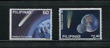 E311  Philippines 1986    comet space Halley   2v.  MNH   