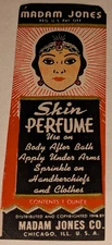 1930s Valmor Madam Jones Skin Perfume Label Chicago Black Americana