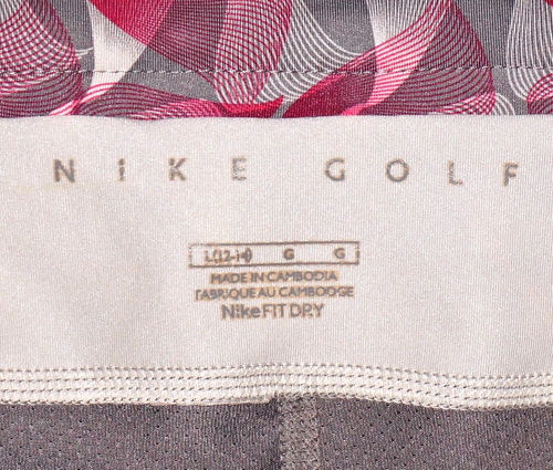 NIKE Rosa y Gris Tejido Elástico NIKE GOLF Mini Skort GRANDE - Imagen 9 de 9