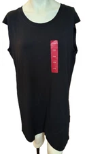 Active Life Women's Sleeveless Pullover Tunic Dress Black Size XL NWT
