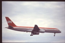 Orig 35mm airline slide LTE 757-200 EC-FLY Buy 4+ save 20%