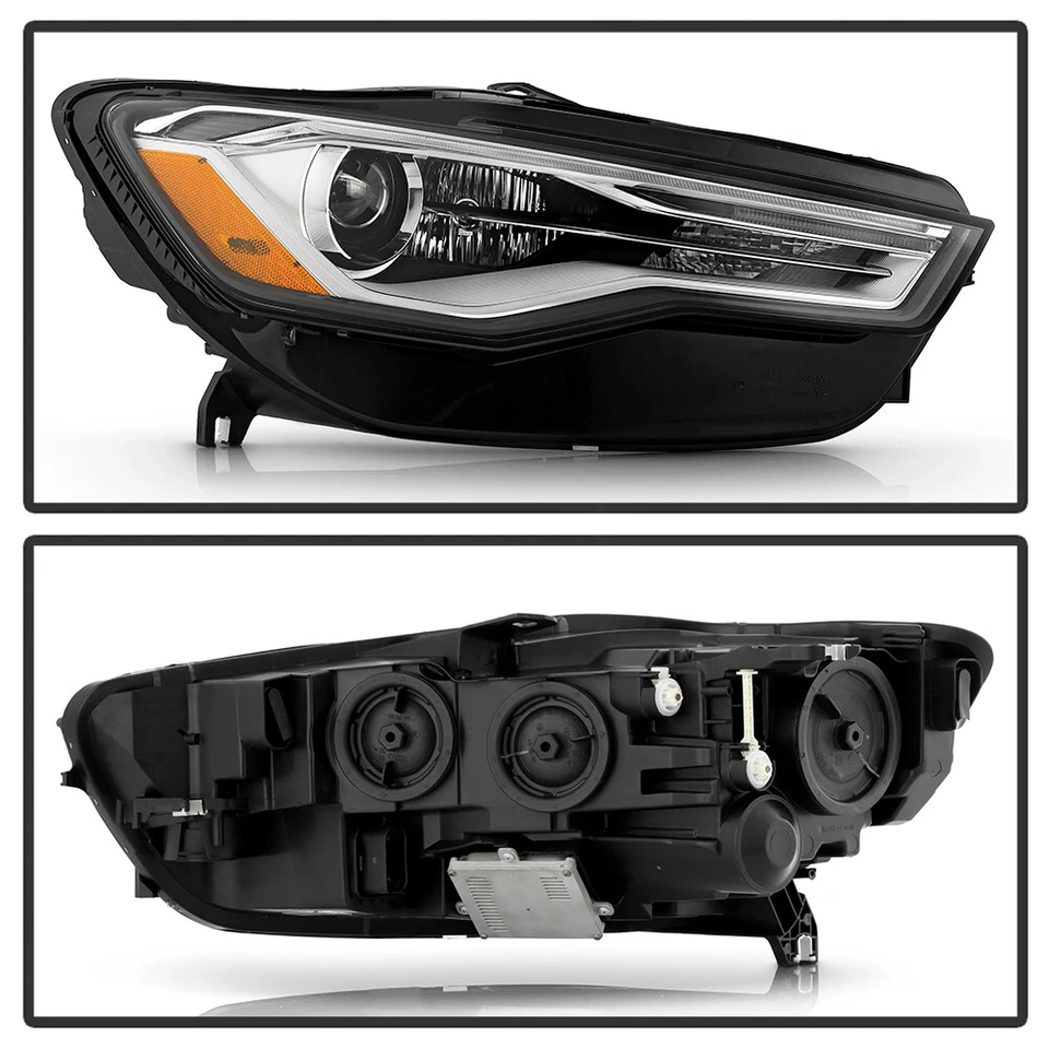 Para Audi A6 S6 2016-2018 HID/Xenón con Faro LED DRL Nivel Automático - Pasajero Foto 3 de 4