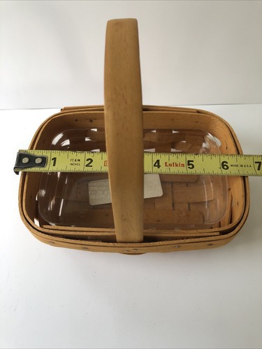 2 Stück - Longaberger Körbe - Winkelkorb 1987, kleiner Korb & Protektor 1996 - Bild 19 von 20