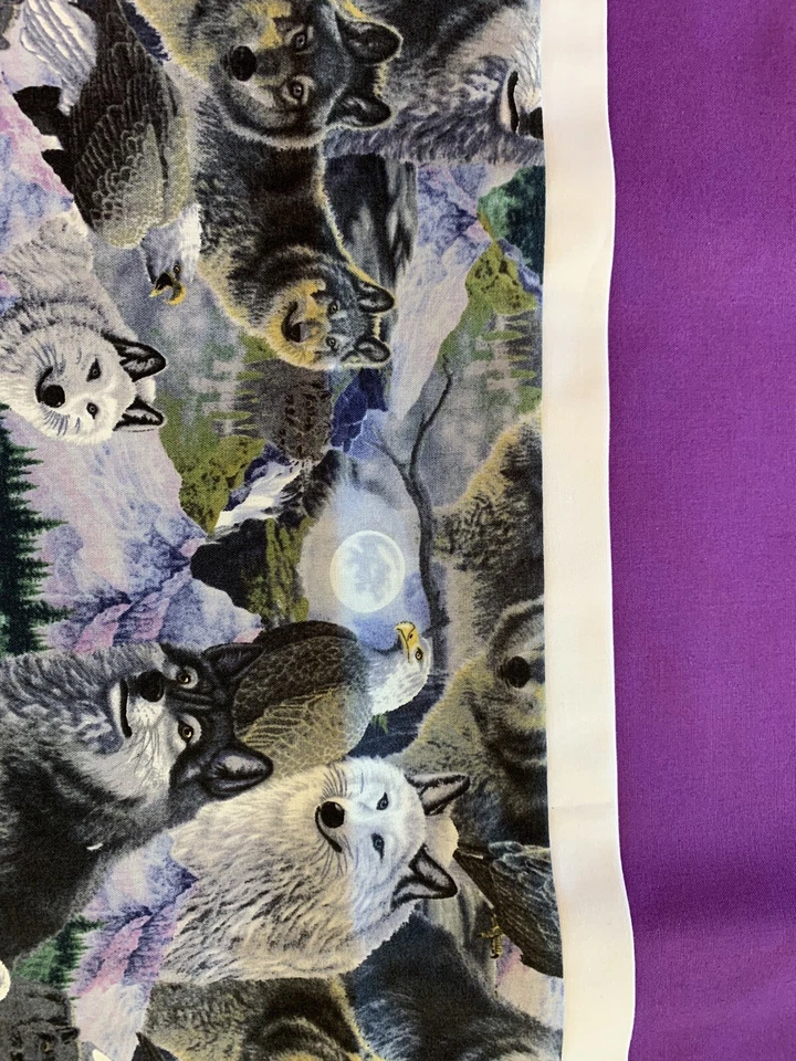 Hermosa funda de almohada Wolf & Eagle - 100 % algodón Foto 2 de 3