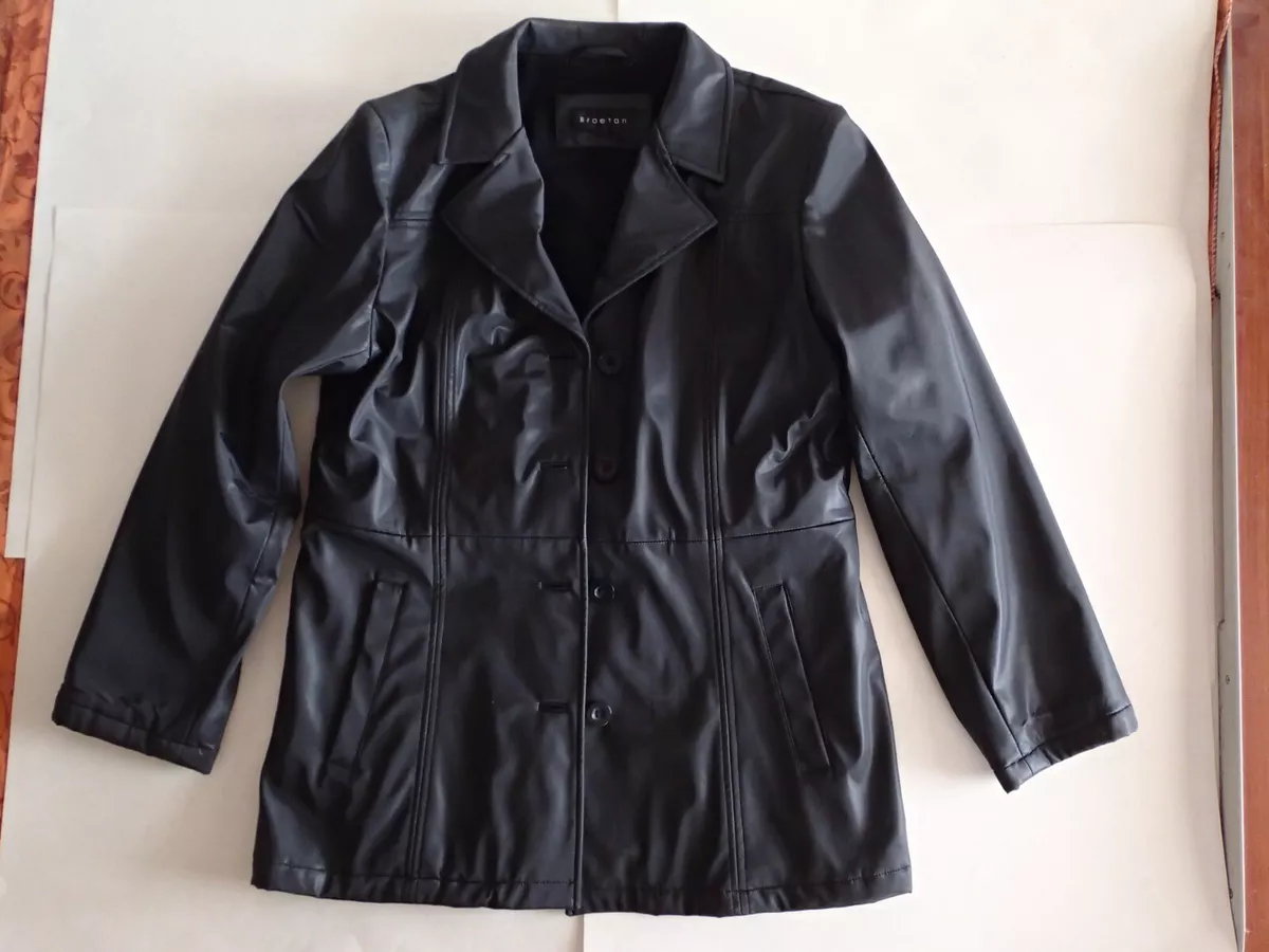 Women s BRAETAN JACKET Black Button closure Side pockets Belt