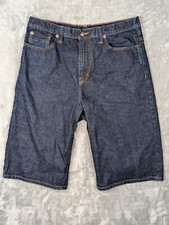 Sean John Jean Shorts Men 34 Blue Denim Y2K Streetwear Dark Wash