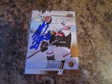 2017-18 UPPER DECK CHL # 272 Aidan Dudas SIGNED CARD LOS ANGELES KINGS