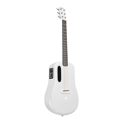 Lava Music ME 3 38'' Touchscreen Acoustic Electric SmartGuitar w/  Gig Bag, White