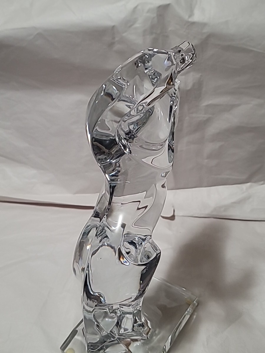 Daum France Rearing Horse Crystal Figure - Used Nice Condition | eBay