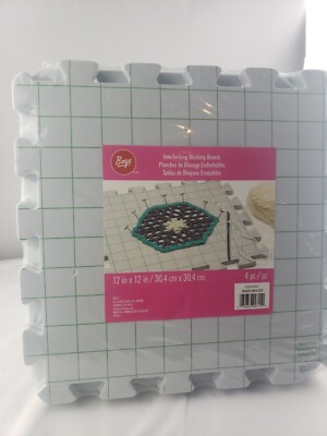 Boye Interlocking Needlepoint Knitting and Crochet Blocking Boards  New