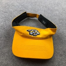 Nashville Predators Visor Hat Cap Adjustable Yellow Embroidered Logo NHL Hockey